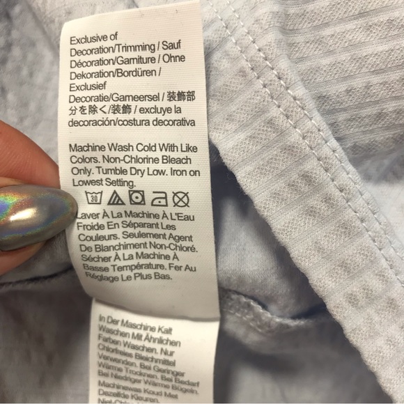 J.Crew Baby Blue Seersucker Smocked Top - Picture 7 of 7